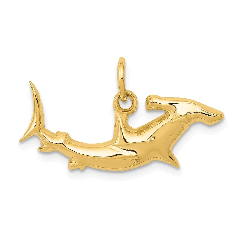 14k Hammerhead Shark Charm