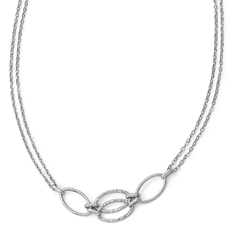 14KT White Gold 17.5-inch Fancy Necklace