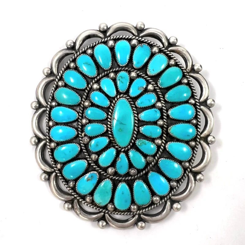 1960s Turquoise Pin and Pendant