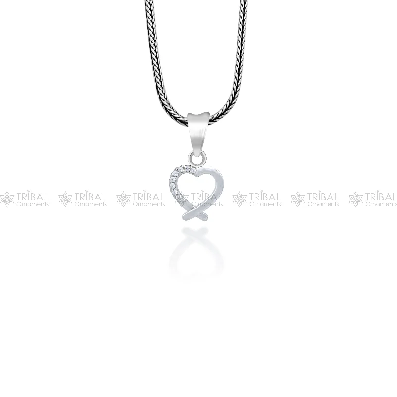 925 Sterling silver handmade heart design pendant nsp925