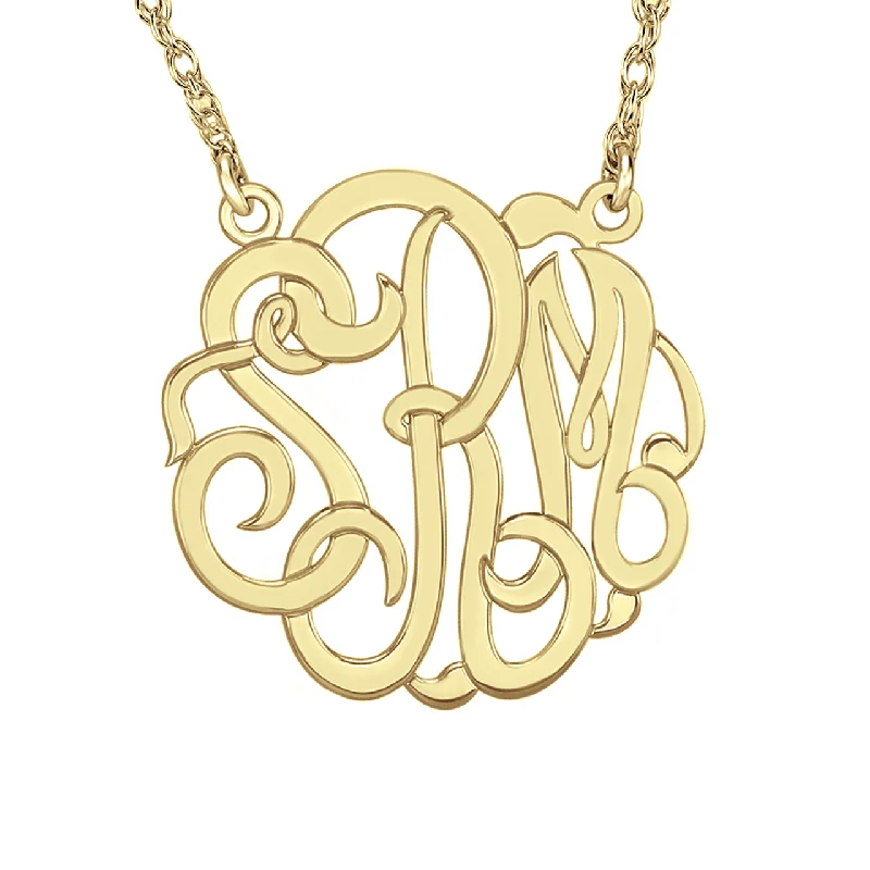 Fink's 40mm Classic Monogram Necklace