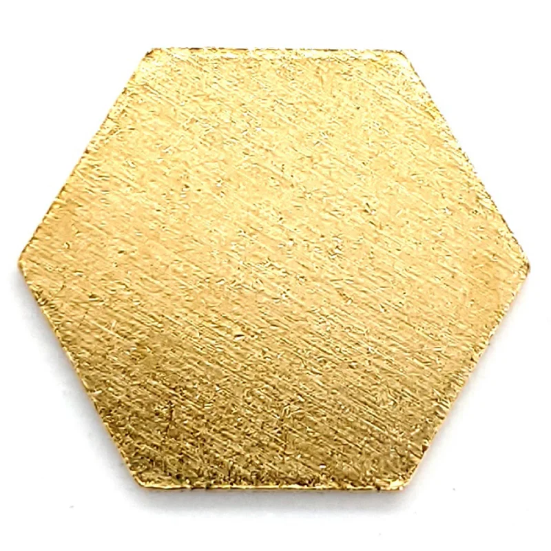 Brass Blank Hexagon Pendant / SBB0213