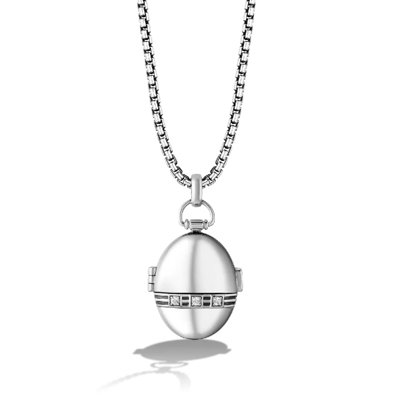 Star Wars™ GROGU 18-inch Pendant with 1/5 CTW Diamonds in Sterling Silver