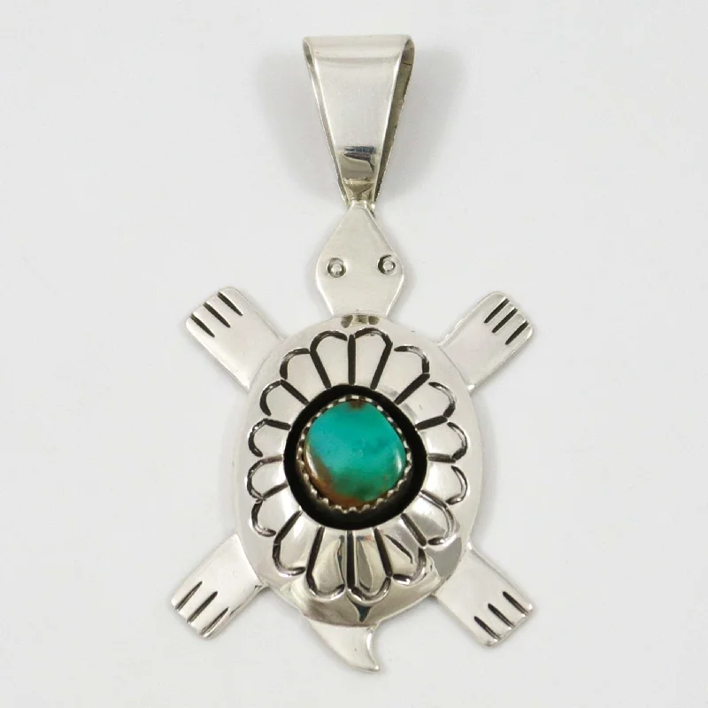 Turquoise Turtle Pendant