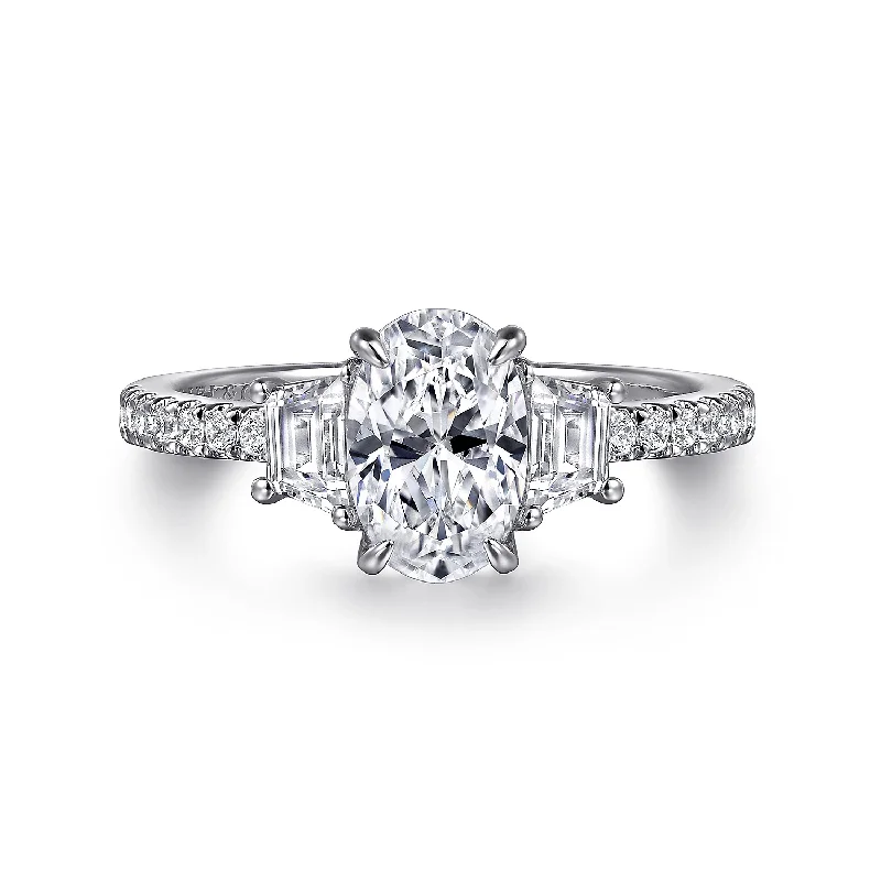 GABRIEL & CO "Contemporary" Engagement Ring