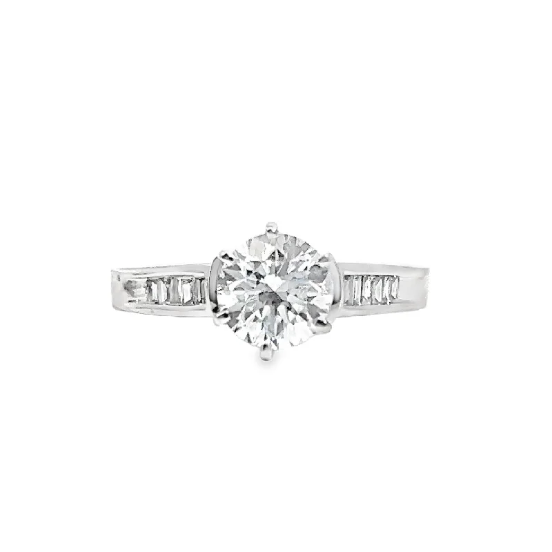 Lab Grown White Gold Diamond Engagement Ring