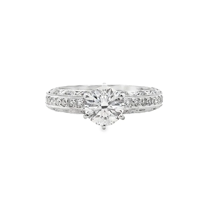 Lab Grown White Gold Diamond Engagement Ring