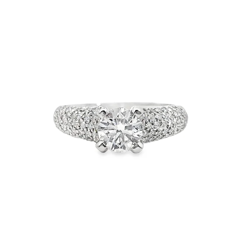 Lab Grown White Gold Diamond Engagement Ring