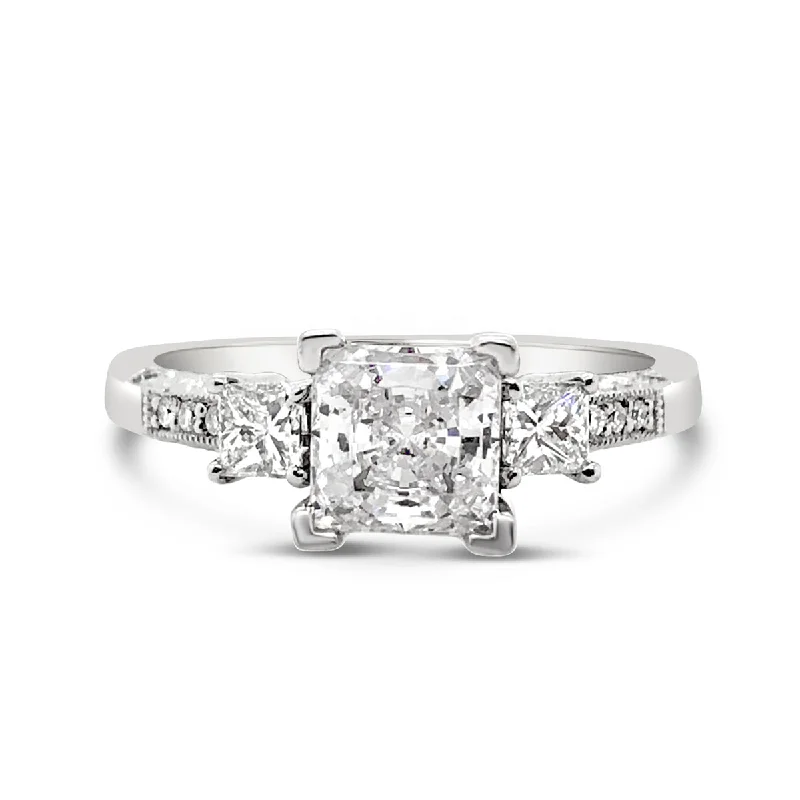 Michael Beaudry Three Stone Engagement Ring