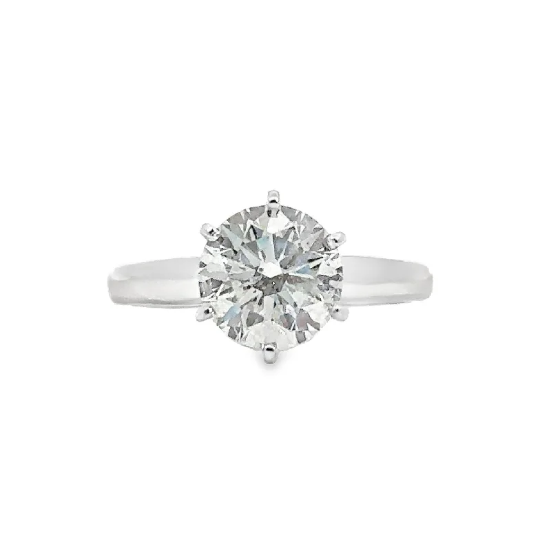 White Gold Diamond Solitaire Engagement Ring