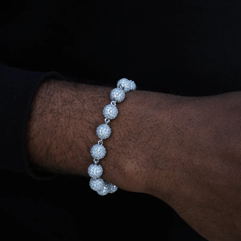 8mm Iced Beads Bracelet