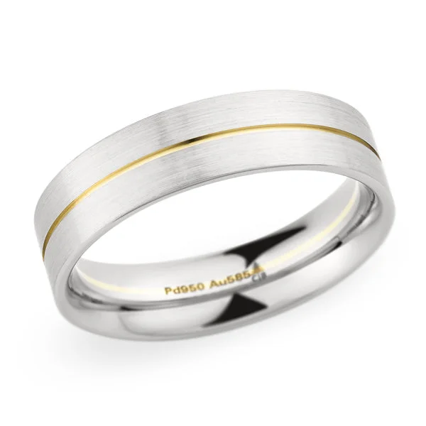 Christian Bauer Palladium/Yellow Gold Men's Wedding Band