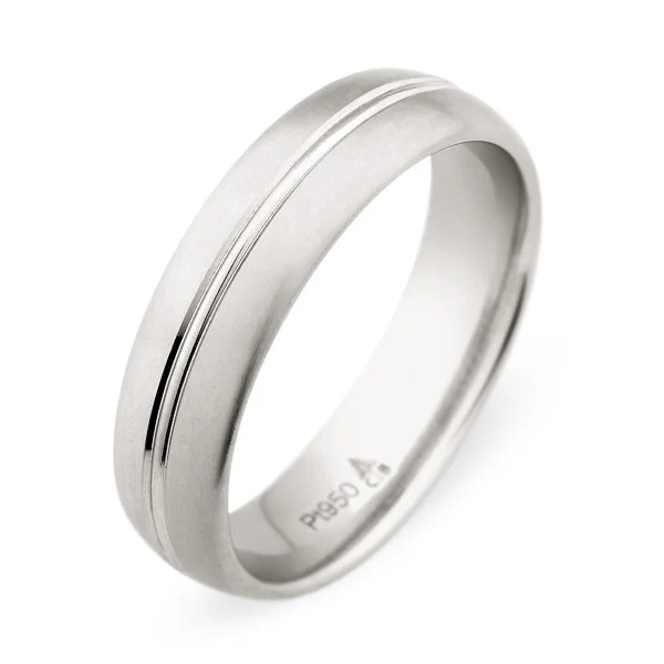 Christian Bauer White Gold Men's Wedding Band