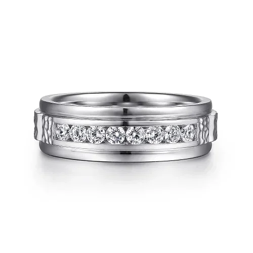 GABRIEL & CO "Diamond" Men's Wedding Band