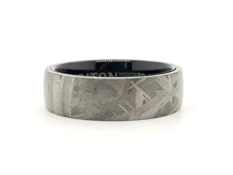 Goldman Tungsten/Meterorite Men's Wedding Band