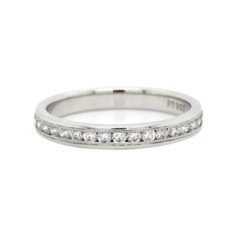 Platinum Channel Set Diamond Band