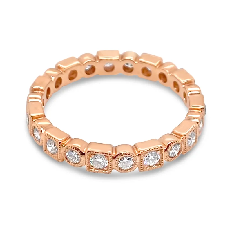 Rose Gold Diamond Eternity Band