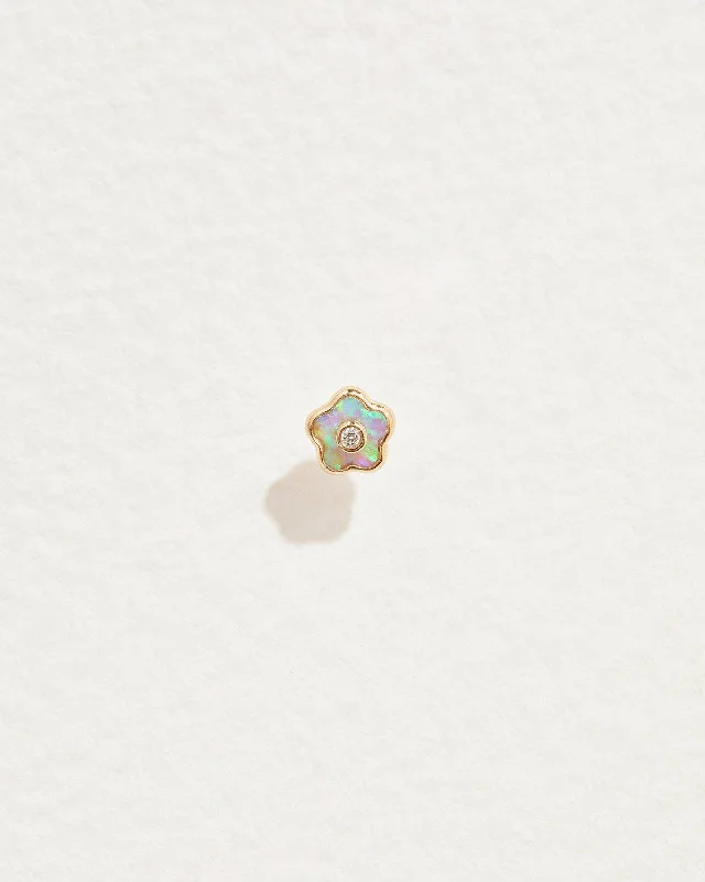 Flower Diamond Stud