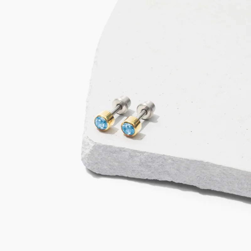 Siella Screw Back Stud Earrings