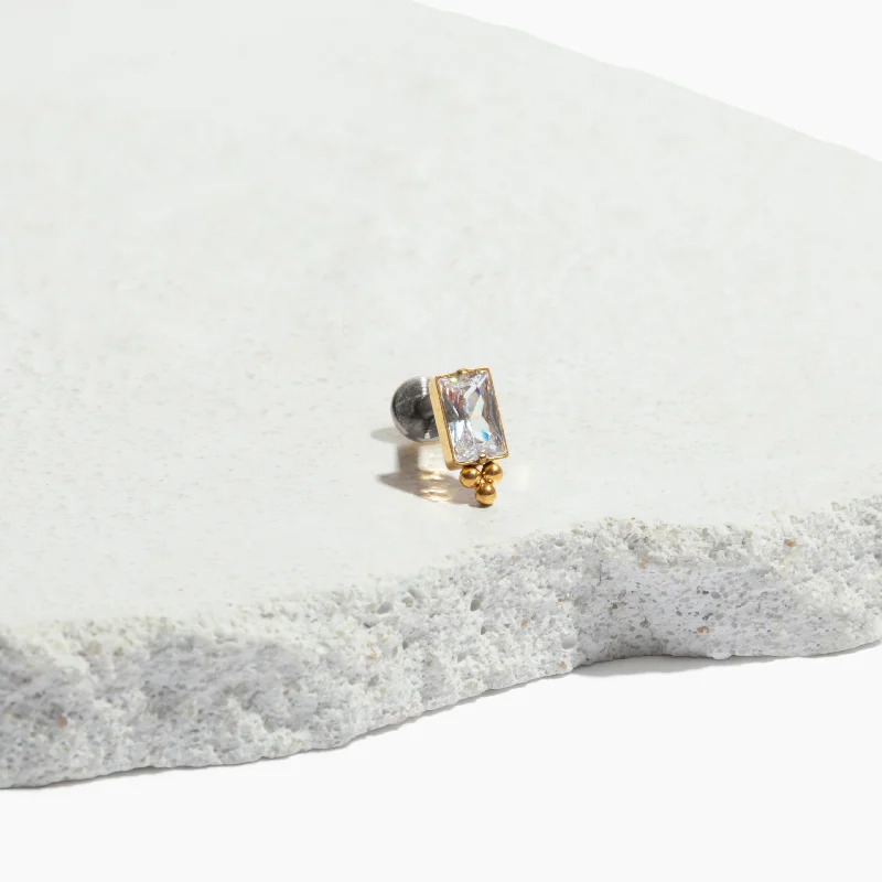 Single Nano Mica Flat Back Stud