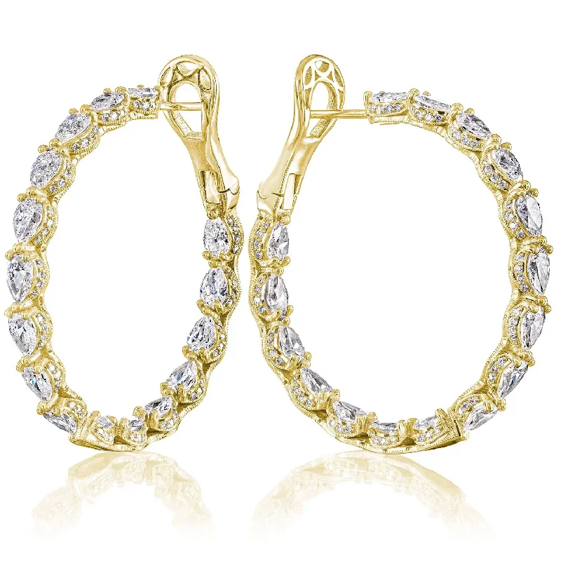 Tacori "Classic Crescent RoyalT" Inside Outside Hoop Earrings