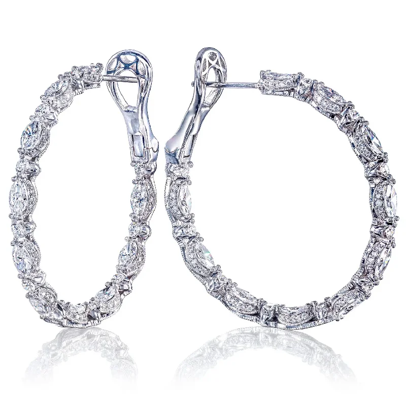 Tacori "Classic Crescent RoyalT" Inside Outside Hoop Earring