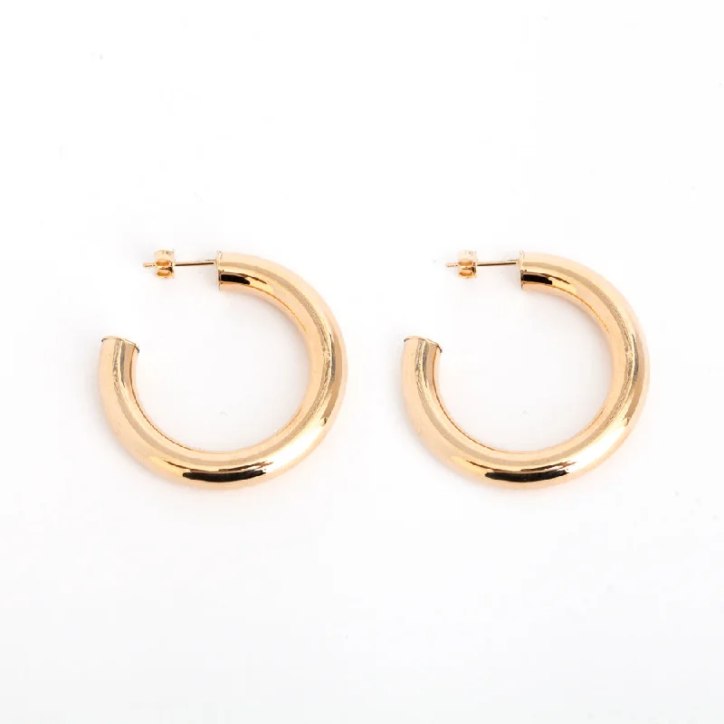 6 mm Large Chunky Tube Hoops