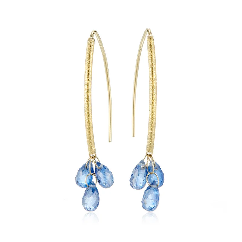 Kyanite Navette Earrings