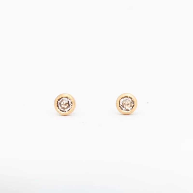 Dark Star Diamond Stud Earrings