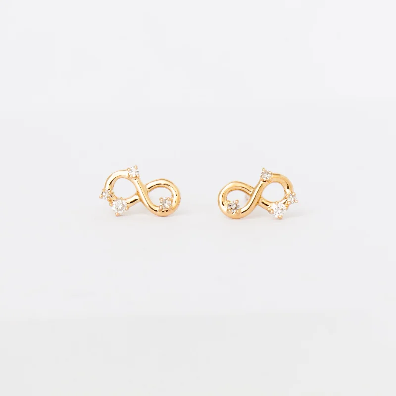 Diamond Infinity Studs