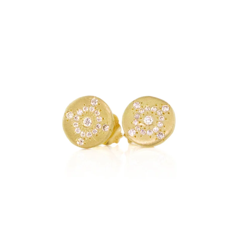 Petite Shimmer Diamond Stud Earrings