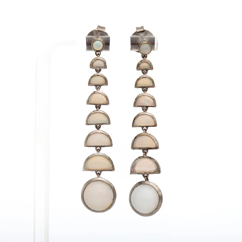 Ethiopian Opal Ballbearing Earrings