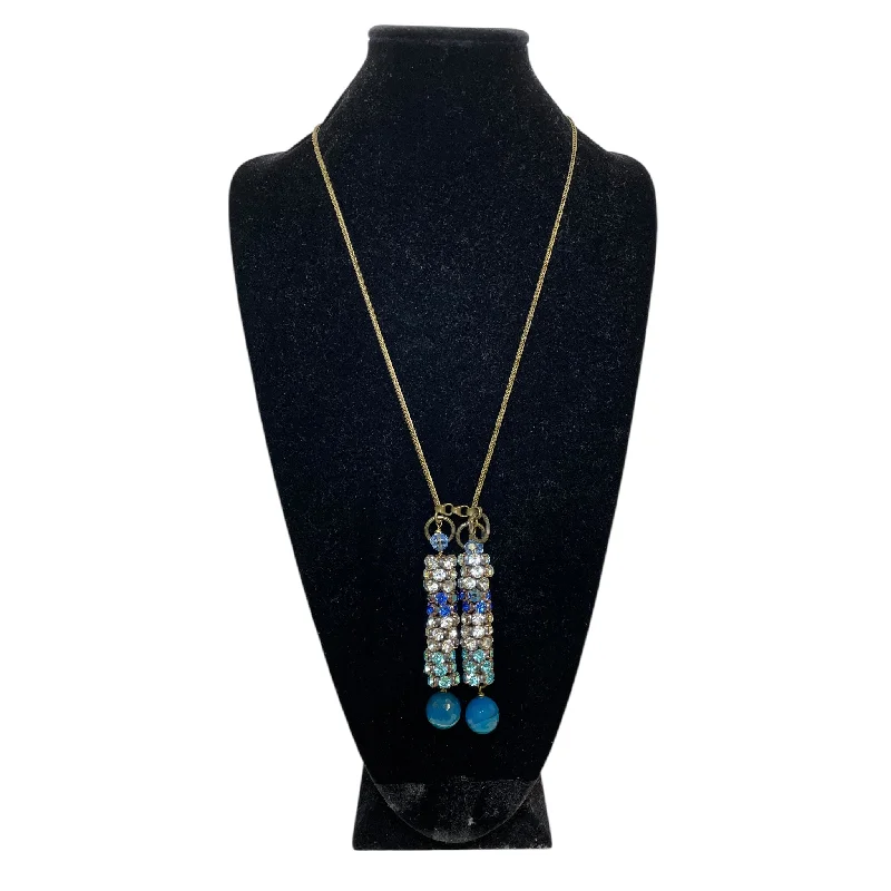 Necklace Statement By Aris Geldis In Blue