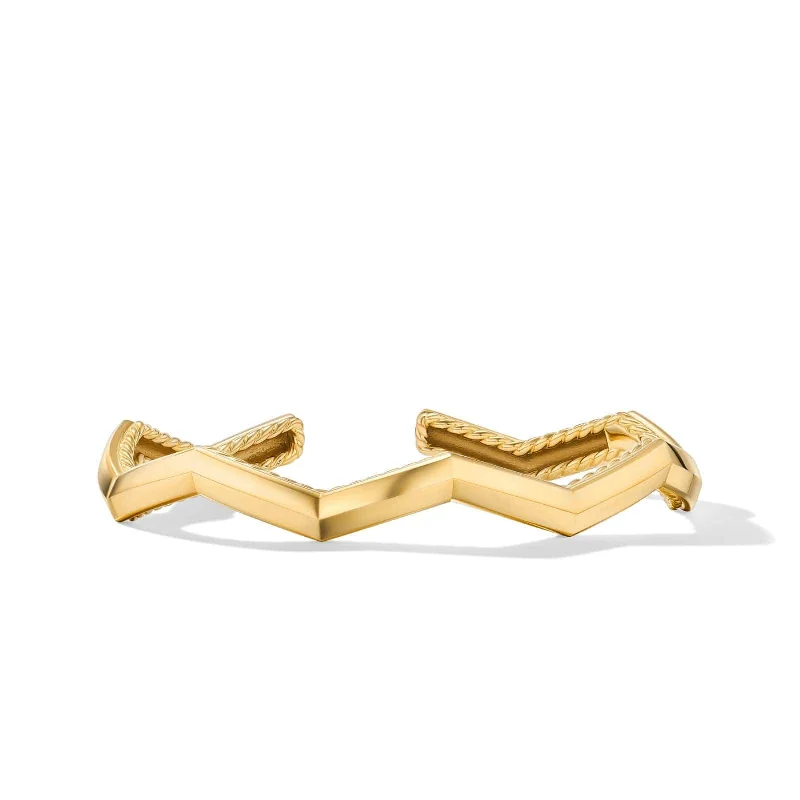 Zig Zag Stax™ Cuff Bracelet 18K Yellow Gold, 5mm