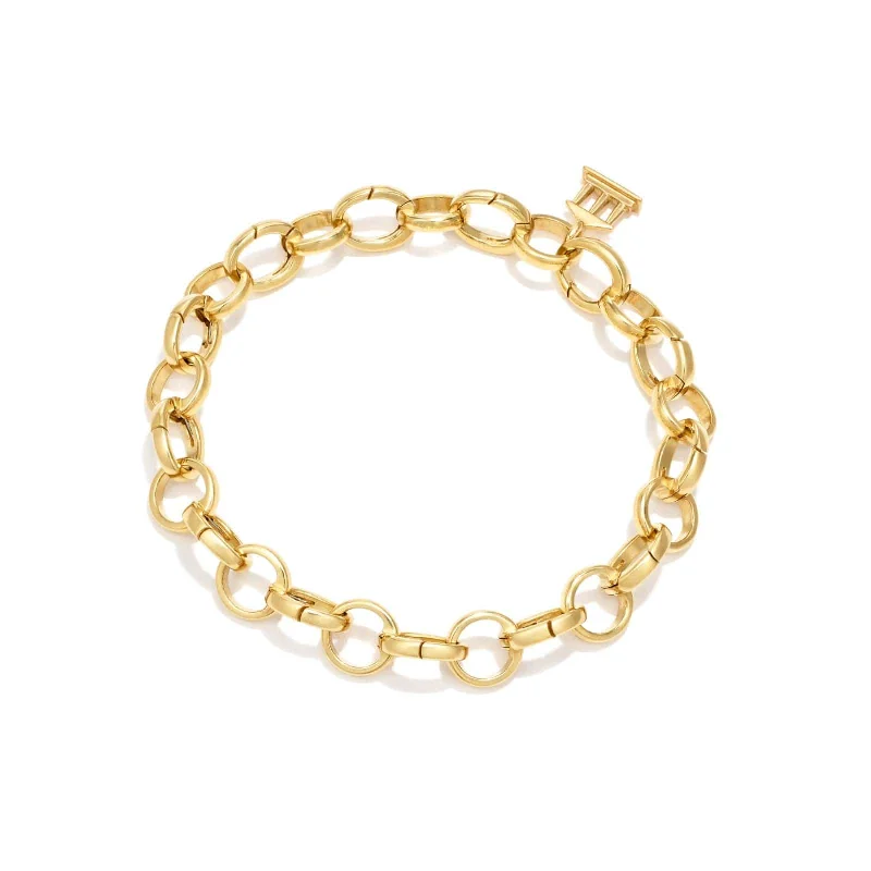 Temple St. Clair 18K Yellow Gold Open Link Charm Bracelet