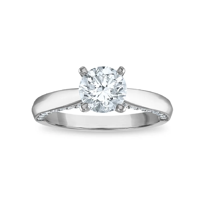 Signature EcoLove 2 CTW Lab Grown Diamond Solitaire Engagement Ring in 14KT White Gold