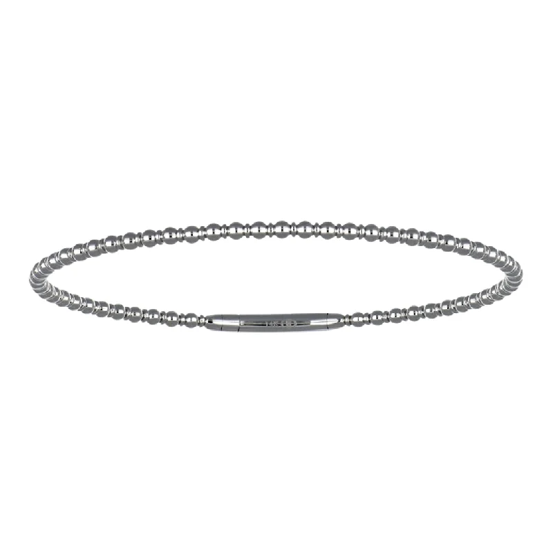 White Gold Flexi Bangle