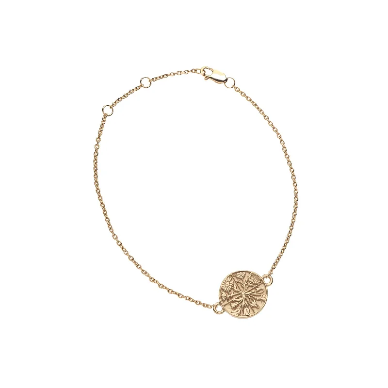 HOPE JW Baby Coin Bracelet in 10k Gold