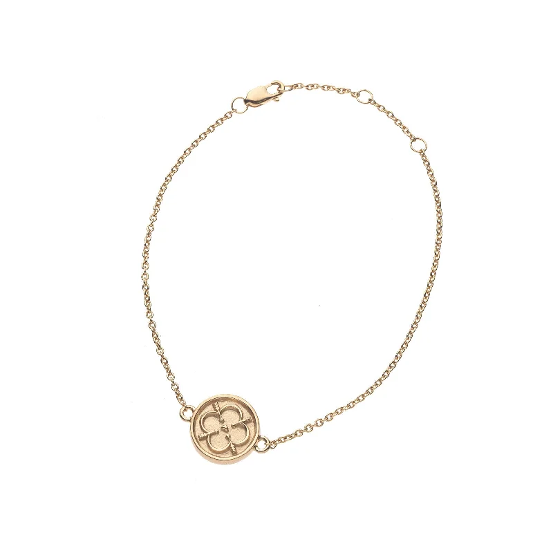 LOVE JW Baby Coin Bracelet in 10k Gold